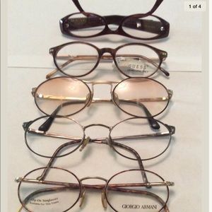 Lot of 5 VNTG Eyeglass Frames Closeout old stocks
